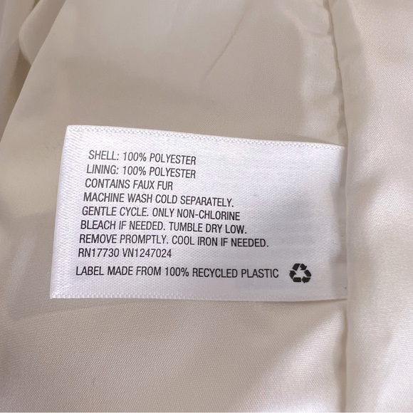 Ava & Viv Sherpa Overcoat Jacket - Size 0X 16/18- Cream - Plus Size - Picture 11 of 11